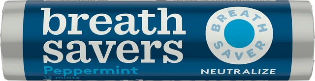 Breath Savers Peppermint 0.75 oz individual package, front view