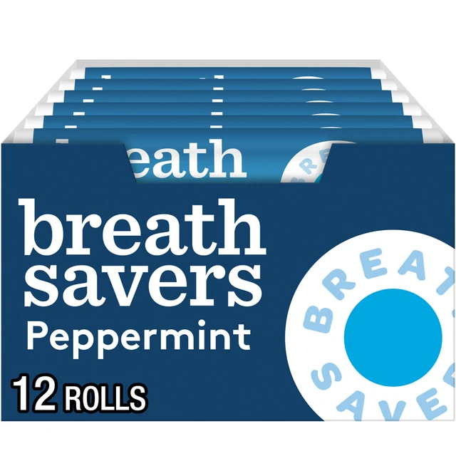 Breath Savers Peppermint 0.75 oz, 24-pack